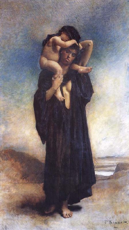 Leon Bonnat Peasant woman and her Child